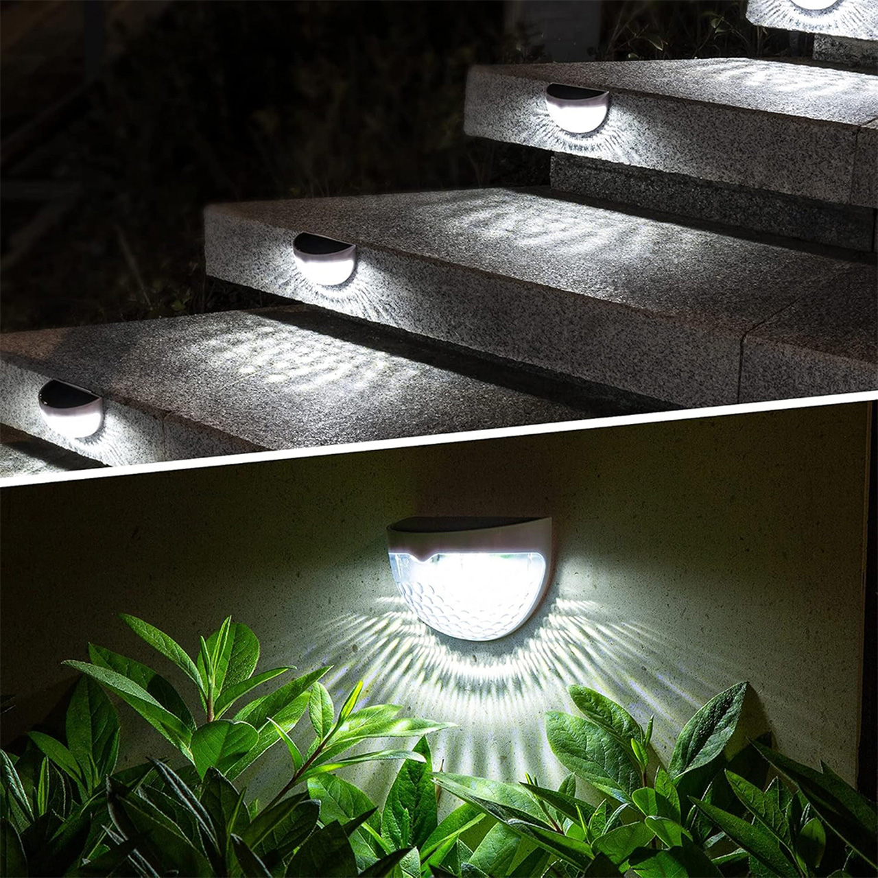 Iluminat Solar LBZ-00568 05 Lampă solară LED decorativă de perete, semicirculară, pentru exterior