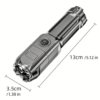 Iluminat Solar LBZ-00569 03 Lanternă LED Puternică cu Zoom, Reîncărcabilă USB, LED T6, Argintie