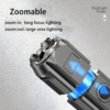 Iluminat Solar LBZ-00569 04 Lanternă LED Puternică cu Zoom, Reîncărcabilă USB, LED T6, Argintie