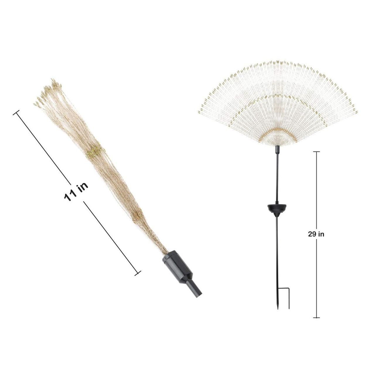 Iluminat Solar LBZ-00591 05 Decorațiune solară LED tip artificii pentru grădină, 150 LED-uri, 2 moduri
