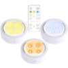 Lampi LED LBZ-00234 02 Spot LED fără Fir cu Telecomandă, pe Baterii, 3 Culori de Lumină, Temporizator, pentru Dulap și Mobilier, Alb