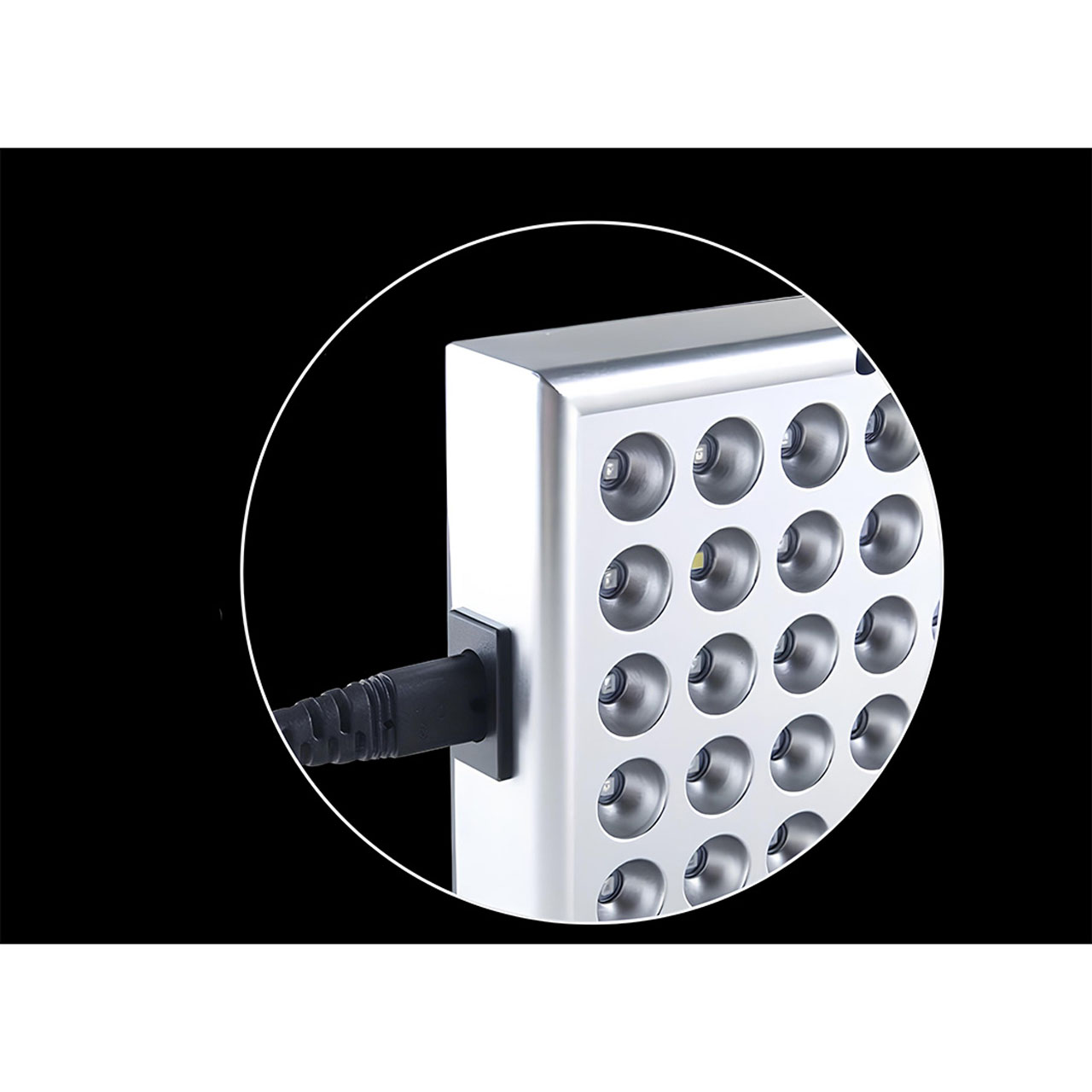 Lampi LED LBZ-00242 03 Lampă LED pentru Creșterea Plantelor, Spectru Complet, 144 LED-uri, 30x30 cm, Panou pentru Răsaduri și Culturi Interior