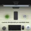 Lampi LED LBZ-00268 02 Lampă LED pentru Monitor cu Iluminare Față și Spate, Control Touch, 4 Culori de Lumină, Fără Reflexii pe Ecran, Funcție Memorie, Neagră