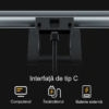 Lampi LED LBZ-00268 04 Lampă LED pentru Monitor cu Iluminare Față și Spate, Control Touch, 4 Culori de Lumină, Fără Reflexii pe Ecran, Funcție Memorie, Neagră