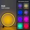 Lampi LED LBZ-00277 05 Lampă LED Rotundă RGB Ambientală de Birou, Smart WiFi + Bluetooth, Sincronizare cu Muzica, Control din Aplicație, 26 cm, Neagră