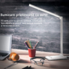 Lampi LED LBZ-00291 05 Lampă de Birou LED Pliabilă, Control Touch, 5 Culori de Lumină, 10 Trepte Intensitate, Protecție Ochi, Port USB Încărcare Telefon, Argintie