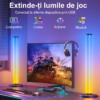 Lampi LED LBZ-00293 04 Set 2 Bare LED RGB Smart, Sincronizare cu Muzica, Control din Aplicație și Telecomandă, Lumină Ambientală pentru Gaming și TV