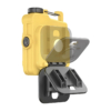 Lanterne LBZ-00204 03 Lanternă LED Mini Breloc COB, Reîncărcabilă Type-C, cu Carabină și Magnet, Lumină de Lucru, Galben