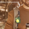 Lanterne LBZ-00206 04 Lanternă LED Mini Breloc COB, Reîncărcabilă Type-C, cu Carabină și Magnet, Lumină de Lucru, Verde