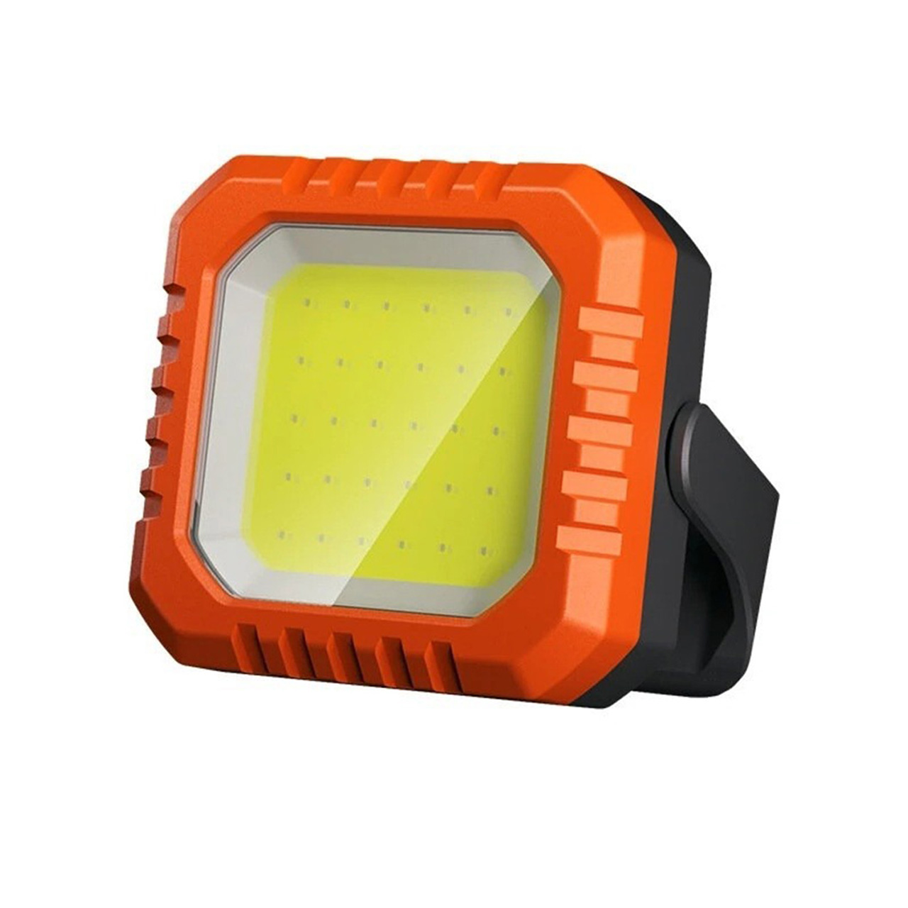 Lanterne LBZ-00211 01 Proiector LED de Lucru Portabil, Reîncărcabil Type-C, COB, 500 lm, Suport Rabatabil, IPX5, Portocaliu
