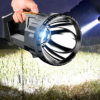 Lanterne LBZ-00215 05 Lanternă LED Puternică cu Mâner, Proiector Portabil, Reîncărcabilă USB, Lumină Laterală COB, Autonomie până la 24h, Negru