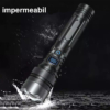 Lanterne LBZ-00216 03 Lanternă LED Puternică cu Zoom, Încărcare Rapidă Type-C, Afișaj Digital, Funcție Power Bank, 1800mAh, Negru