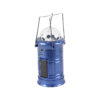 Lanterne LBZ-00218 02 Felinar LED Camping Pliabil, Reîncărcabil USB și Solar, Glob Disco RGB, Lumină Albă Rece, Albastru