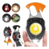 Lanterne LBZ-00231 01 Breloc multifuncțional LED W5147 cu lanternă COB, brichetă USB, fluier și desfăcător
