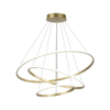 Lustre LED LBZ-00279 01 Candelabru LED circular 72W, 3 cercuri 20/40/60 cm, CCT, auriu