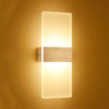 Aplică LED de perete 20W, 3 temperaturi de culoare, aspect lemn, 27x10 cm