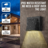 Lustre LED LBZ-00308 02 Aplică LED de exterior 20W, lumină caldă 2700K, aluminiu, finisaj negru mat