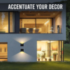 Lustre LED LBZ-00308 03 Aplică LED de exterior 20W, lumină caldă 2700K, aluminiu, finisaj negru mat