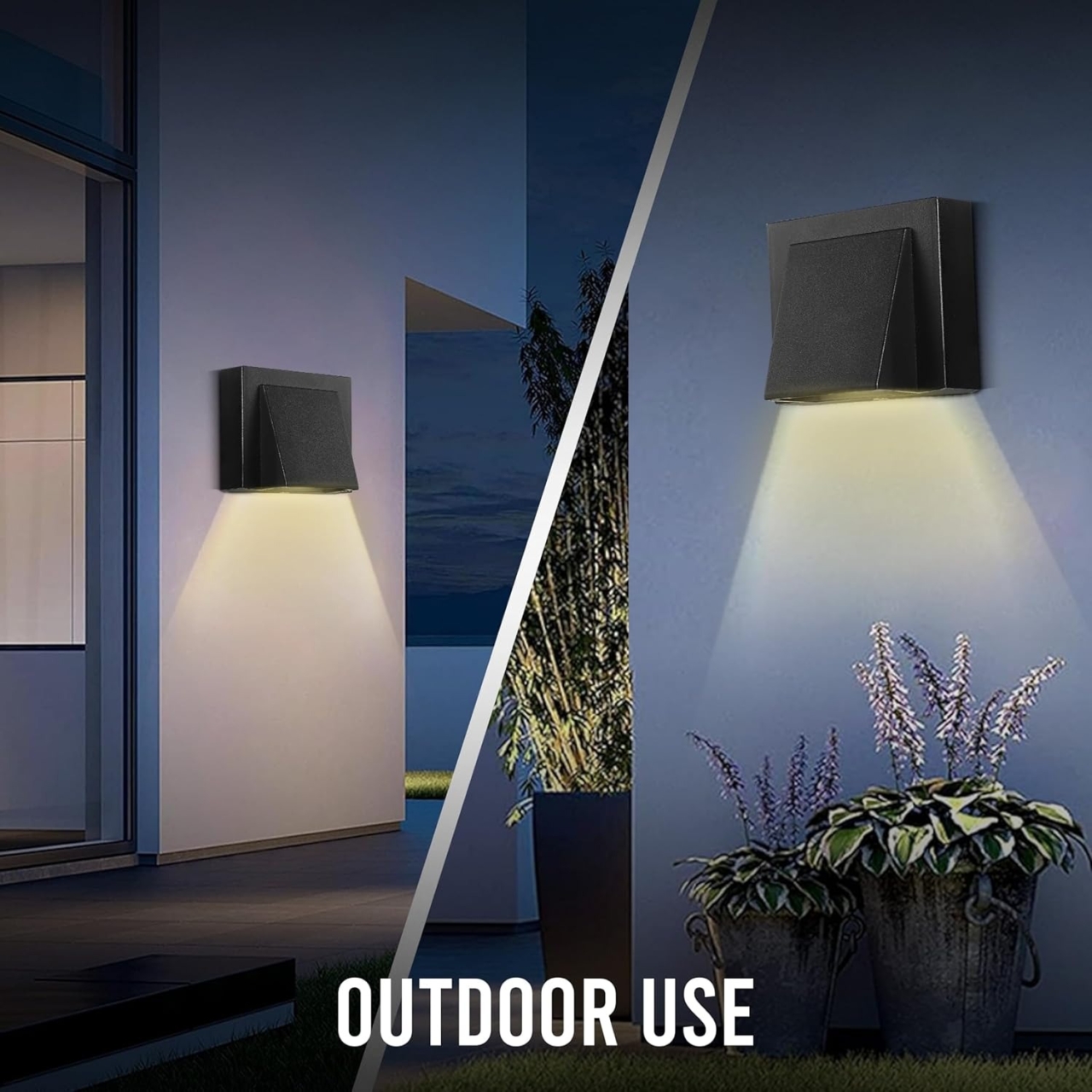 Lustre LED LBZ-00308 06 Aplică LED de exterior 20W, lumină caldă 2700K, aluminiu, finisaj negru mat