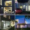 Lustre LED LBZ-00309 04 Aplică LED de exterior 20W, 30 cm, lumină alb rece, aluminiu, neagră