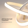 Lustre LED LBZ-00578 06 Lustră LED 20W tip spirală, lumină caldă/neutră/rece, design modern, albă