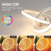 Lustre LED LBZ-00578 07 Lustră LED 20W tip spirală, lumină caldă/neutră/rece, design modern, albă
