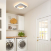 Lustre LED LBZ-00579 03 Lustră LED cu 2 pătrate, 20W, lumină caldă/neutră/rece, albă