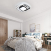 Lustre LED LBZ-00582 06 Lustră LED cu 3 pătrate, 20W, lumină caldă/neutră/rece, neagră