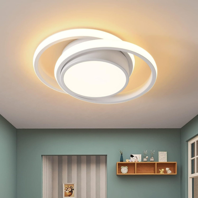Lustre LED LBZ-00583 01 Lustră LED cu 3 cercuri, 20W, lumină caldă/neutră/rece, albă