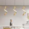 Lustre LED LBZ-00589 05 Pendul LED modern auriu, model spirala, 20W, lumina rece/neutra/calda, 180 cm