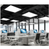 Plafoniera LED LBZ-00042 04 Plafonieră LED suspendată pătrată plină 48W, 60 cm, lumină alb rece 6500K, neagră