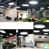 Plafoniera LED LBZ-00044 02 Plafonieră LED suspendată rotundă plină 48W, 60 cm, lumină alb rece 6500K, neagră