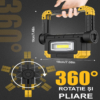 Proiectoare LED LBZ-00292 02 Proiector LED portabil reîncărcabil G7, 20W, 1000 lm, acumulator 5000mAh, USB