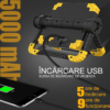 Proiectoare LED LBZ-00292 03 Proiector LED portabil reîncărcabil G7, 20W, 1000 lm, acumulator 5000mAh, USB