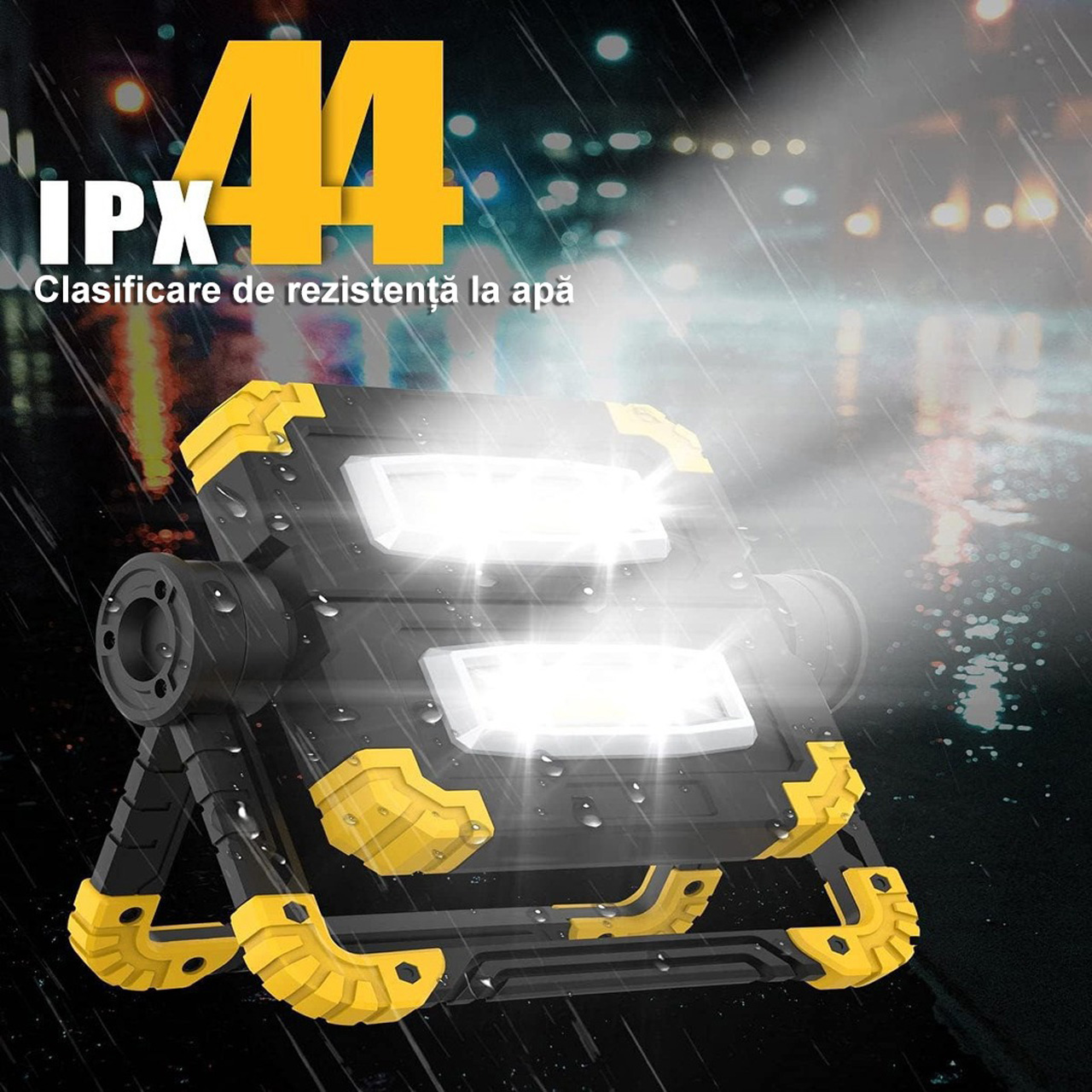 Proiectoare LED LBZ-00292 05 Proiector LED portabil reîncărcabil G7, 20W, 1000 lm, acumulator 5000mAh, USB